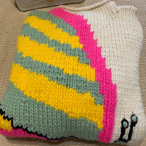 ⛔️SOLD⛔️Auth.TORY BURCH 100% eco wool handknit sweater - Picture 11 of 14